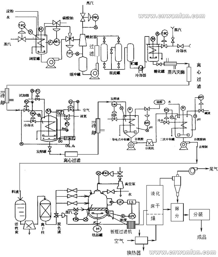 谷氨酸钠制作工艺流程图片